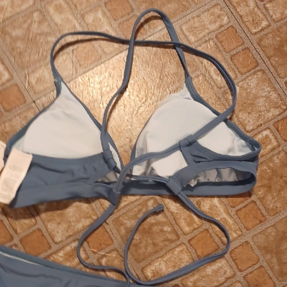 Cupshe Slate Blue Bikini Set Slate Vlue Size Medium NWT